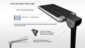 Btree LED Solar Street Light -12 w com bateria de íons de lítio e painel solar de 20W- 广州纵横-第 2 组...